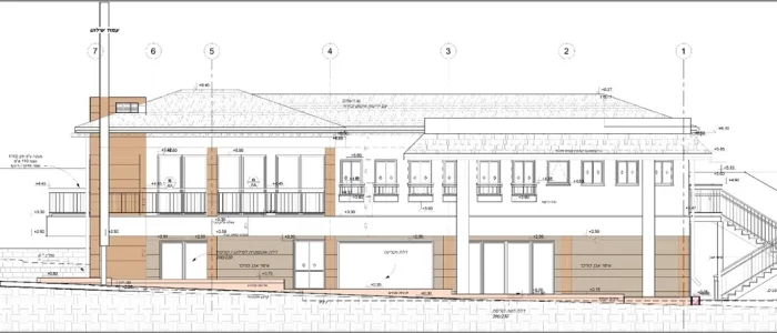 חזית קדמית - עם הנחיות שימור מבנים